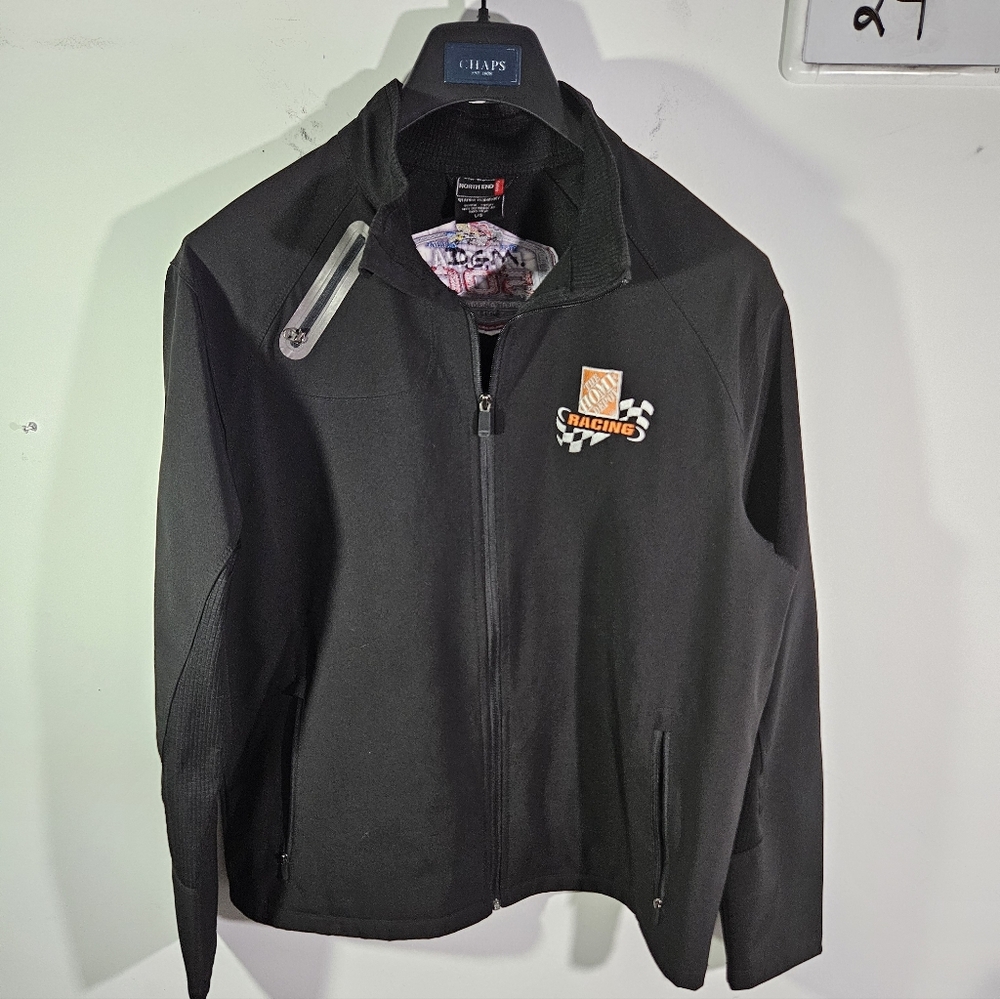 North End Nascar Home Depot Racing 2009 Daytona 500 Black Full Zip Jacket!